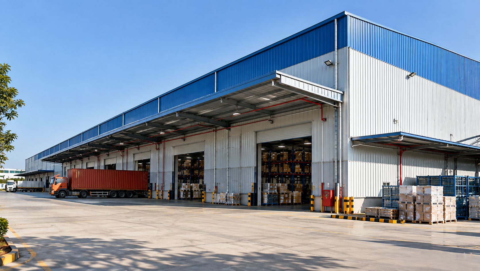 Warehouse roofing and insulated panel applications